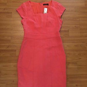Knee Length Coral Dress (The Limited)